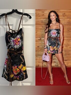 CYNTHIA ROWLEY KAIA MINI SEQUIN DRESS 4